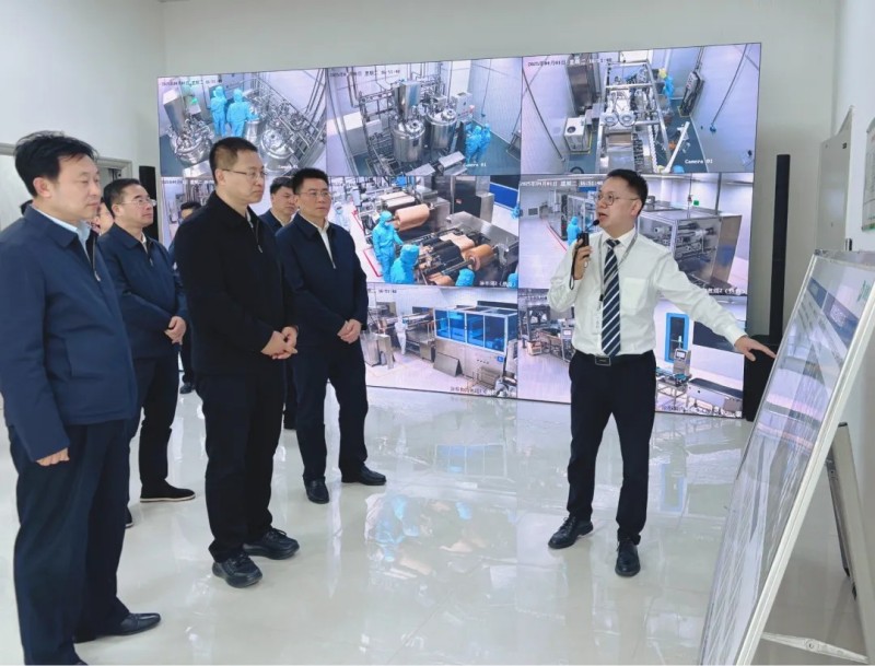 省委常委、岳陽市委書記謝衛江一行赴派格蘭藥業參觀調研